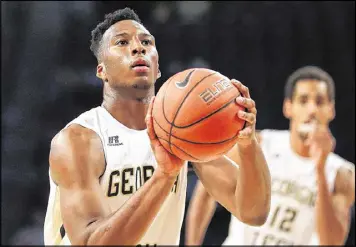  ?? CURTIS COMPTON/CCOMPTON@AJC.COM ?? In his first year playing with the Yellow Jackets, guard Josh Okogie averaged 16.1 points a game, set a single-game scoring record for Georgia Tech freshmen and made the ACC all-freshman team.