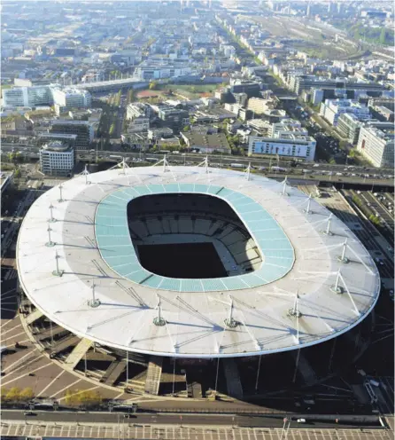  ?? AFP ?? El Stade de France, en Saint Denis, cerca de París, albergará la final de la Champions League.