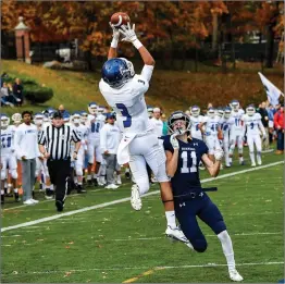  ?? File photo ?? Dante Aviles-Santos (3) and No. 4 Cumberland travels to Cranston Stadium to take on Division I favorite North Kingstown in the semifinals today at noon.