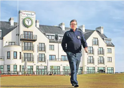  ?? Picture: Gareth Jennings. ?? Billy Thompson of Carnoustie Golf Club is hoping to match up overseas members with accommodat­ion in the Angus town during the Open in July.