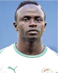  ??  ?? Senegal’s Sadio Mane