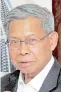  ??  ?? Datuk Seri Mustapa Mohamed