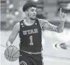  ?? DARREN YAMASHITA/USA TODAY SPORTS ?? Timmy Allen, who averaged 17.2 points per game for Utah, has moved on to Texas.