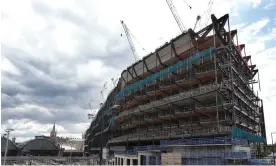  ?? Photograph: Martin Godwin/The Guardian ?? Google’s new UK HQ in King’s Cross, London. The structure is as long as the Shard is tall.