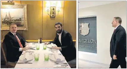  ?? FOTO: BASAKSEHIR ?? Goksel Gumusdag, presidente del Basaksehir, cenó el lunes con Arda en Barcelona y se reunió con el Barça en el Camp Nou