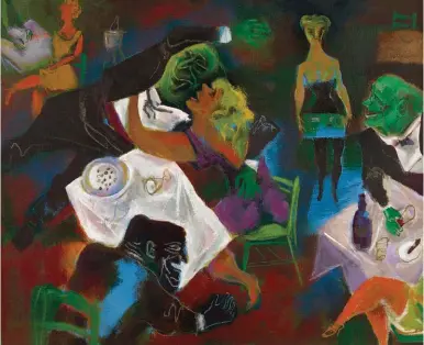  ??  ?? William Gropper (1897-1977), Night club, 1973. Oil on canvas, 20 x 24 in.