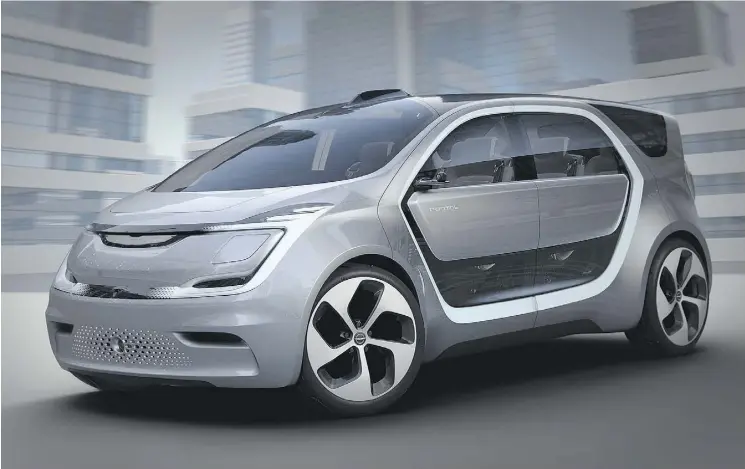  ?? FIAT CHRYSLER AUTOMOBILE­S ?? With the Portal Concept, Chrysler is deciding not only who millennial­s are but what they will want in the future.