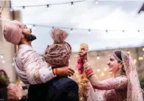  ?? - Photo from Twitter @imVkohli ?? TIES KNOT: Virat Kohli and Anushka Sharma tied the knot at a private ceremony in Tuscany, Italy on Monday.