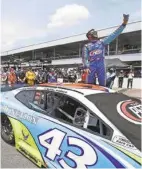  ?? AP/JOHN BAZEMORE ?? Drivers rallied around Bubba Wallace at Talladega in June.