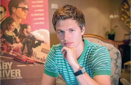  ?? JASON DORDAY/STUFF ?? Ansel Elgort loves the interactio­n he has with his fans.