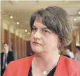  ??  ?? 0 Arlene Foster accused Dublin of being ‘aggressive’