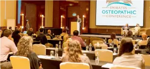  ?? Supplied photo ?? A session during the first Emirates Osteopathi­c Conference in Dubai. —