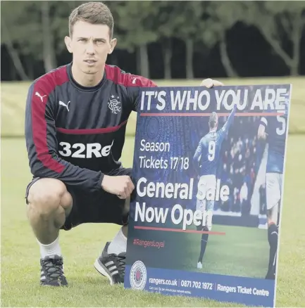  ??  ?? 2 Midfielder Ryan Jack, who was unveiled by Rangers yesterday, sacrificed his honeymoon following his wedding last week, as he was so determined to be fully prepared for his new club’s Europa League qualifiers.