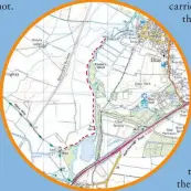  ??  ?? Thanks to the efforts of the local WI and parish council, this river footpath (marked in red) on the Cambs/ Northants border has been reinstated this year.