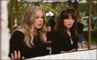  ?? Saeed Adyani/Netflix ?? Christina Applegate, left, as Jen Harding, and Linda Cardellini as Judy Hale in the final season of “Dead to Me.”