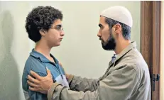  ??  ?? Underdog: young Ahmed (Idir Ben Addi) with his imam (Othmane Moumen)