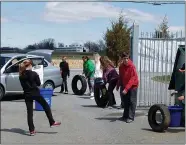  ?? COURTESY OF CHUCK’S AUTO SALVAGE ?? Up to four tires can be brought to the Earth Day recycling event at Chuck’s Auto Salvage in Amity Township on Saturday.