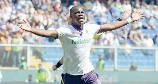  ??  ?? Khouma El Babacar, 24 anni, ha già segnato sette reti in questo campionato