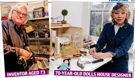  ?? GOODALL / GEORGIE Pictures: ?? Labour of love: Gary Webster and Lorraine Johnson-Rosner INVENTOR AGED 70-YEAR-OLD DOLLS HOUSE DESIGNER