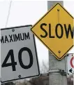  ??  ?? Victoria, B. C. has lowered its innercity limit to 40 km/ h from 50 km/ h.