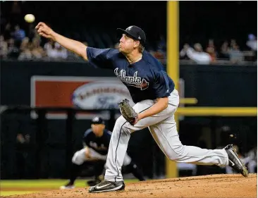  ?? GETTY IMAGES ?? The Braves’ Aaron Blair needed 75 pitches to get through three innings at Arizona in his second-shortest MLB start. He has a 9.34 ERA in his past dozen starts while allowing five or more earned runs seven times.