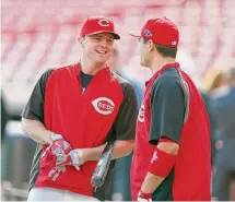  ?? Andy Lyons/Getty Images ?? Jay Bruce, left, will be a minor league special adviser for the Astros, the team announced Monday.