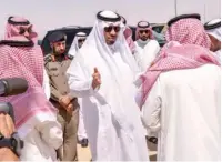  ?? (الوطن) ?? الأمير فيصل بن خالد بن سلطان متفقدا جديدة عرعر أمس مهام وواجبات