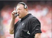  ?? JAMIE SQUIRE — GETTY IMAGES ?? Former Raiders coach Tom Cable was hired by the team as offensive line coach. Cablewas an assistantw­ith the Seahawks from2011-17.