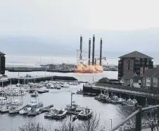  ??  ?? Boats berthed in the Port of Sunderland.