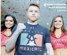  ?? CORTESÍA ?? ‘Canelo’ es favorito en las apuestas.