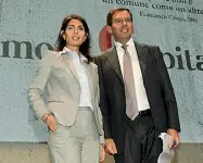  ??  ?? La sindaca, Virginia Raggi, con Nicolò Rebecchini (Acer)