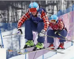  ?? SERGEI GRITS/THE ASSOCIATED PRESS FILE PHOTO ?? Canadians Marielle Thompson and Kelsey Serwa finished 1-2 in ski cross at the Sochi Olympics, a feat they hope to repeat in South Korea in two years’ time.