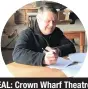  ??  ?? DEAL: Crown Wharf Theatre trustee Rob Kenney signs the lease in the theatre bar.