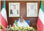  ??  ?? KUWAIT: Kuwait’s Prime Minister His Highness Sheikh Sabah Al-Khaled Al-Hamad Al-Sabah chairs the cabinet’s meeting. — KUNA