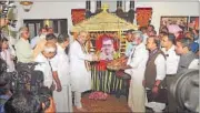  ??  ?? BJP president Amit Shah inaugurate­s the party national council in Kozhikode, north Kerala, on Friday. HT