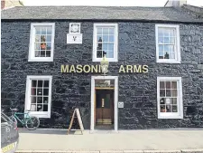  ??  ?? ■
The popular Masonic Arms, where John has been a customer for more than 50 years.