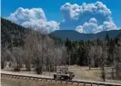  ?? Rex/Shuttersto­ck ?? The wildfire in New Mexico has been fanned by strong winds, hindering firefighti­ng efforts. Photograph: Eddie Moore/Albuquerqu­e Journal/Zuma/