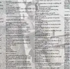  ?? ?? The inner sleeve lyric sheet of Born in the U.S.A. featured lyrics placed over an outside portrait of Bruce Springstee­n