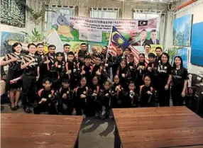  ?? ?? Ready to go: the wushu exponents bound for the World Junior Wushu championsh­ips starting on monday in tangerang, Indonesia.