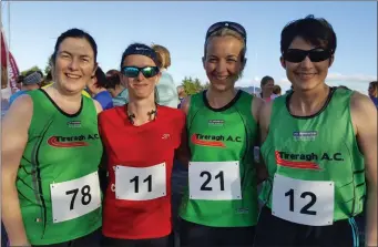  ??  ?? Annie Kilcullen, Anne Marie Finnerty, Deirdre Boland and Caroline Coulter from Tireragh AC.