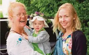 ??  ?? Ulrika Player (left) with her daughter, Rebecca, and granddaugh­ter, Freya, in Langkawi.