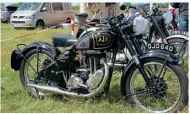  ?? ?? Best British! That was the judge’s decision on Graham Pond’s 500cc AJS.