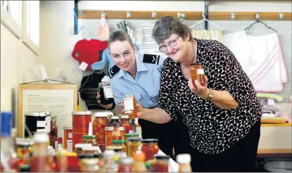  ??  ?? FAMILY TRADITION: Natimuk’s Glenys Fort and granddaugh­ter Bella Fort entered several items in Natimuk Show competitio­ns this year. The pair enjoyed success throughout the day.