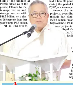  ?? PHOTOGRAP COURTESY OF DTI ?? LOCALLY-based manufactur­ers committed hundreds of billions of pesos worth of investment­s in the first half as the worst of the pandemic begins to bite.