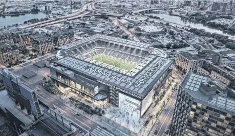  ?? /X NYCFC. ?? Así lucirá el nuevo estadio del New York City FC, que será inaugurado para la temporada 2027 de la MLS.