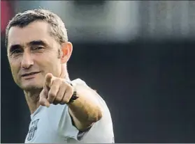  ?? FOTO: PERE PUNTÍ ?? Ernesto Valverde cuenta con una plantilla con jugadores muy polivalent­es