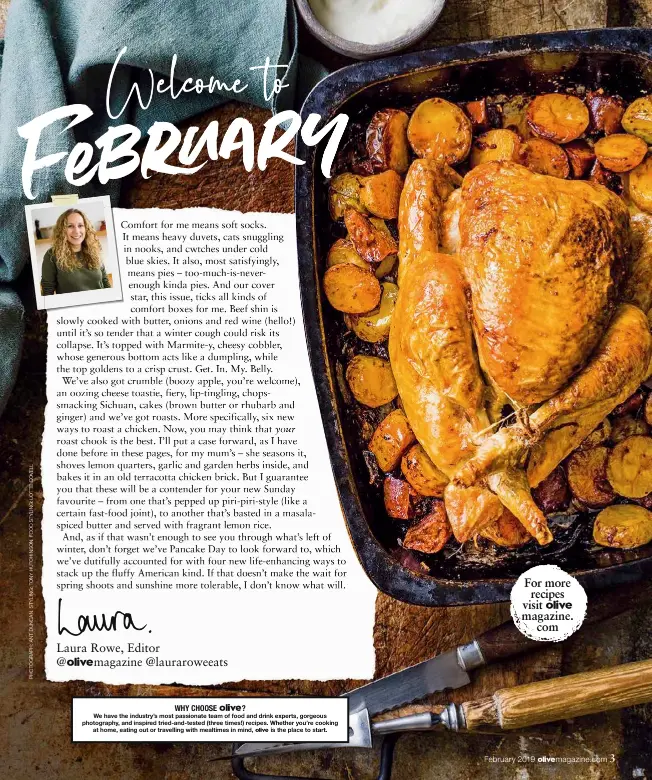  ??  ?? February 2019 For more recipes visit O magazine. com