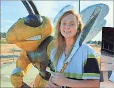  ??  ?? Left: Making the move into the leadoff spot this season, Rockmart junior Alexis Teems was a consistent presence for the Lady Jackets in the batter’s box and finished with a .571 average.