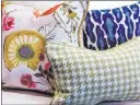  ?? TRIBUNE NEWS SERVICE ?? Consider adding pillows in remade timeless patterns.