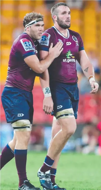  ?? Picture: GETTY IMAGES ?? Reds captain Izack Rodda has “DAD” written on his wrist tape as a tribute.